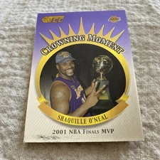 2001 Topps Champions and Contenders (TCC) Crowning Moment Shaquille O'Neal HOF