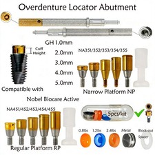 Locator Abutment for Nobel Active Biocare Conical Connection NP/RP 1-5mm Height
