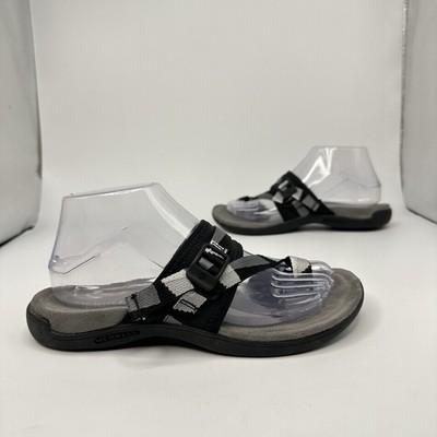 Merrell District 3 Strap Web Strappy Sandal Women 7 US Black J004198
