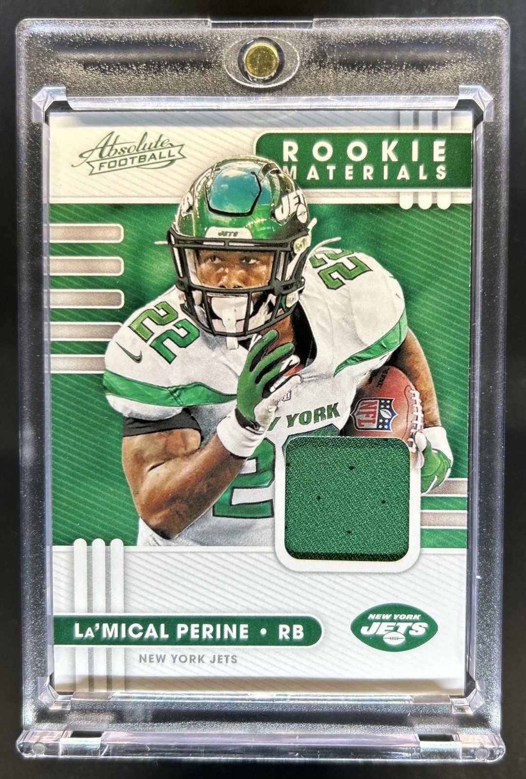 La'Mical Perine Panini Absolute Rookie Materials #37 Base