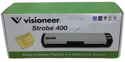 Visioneer Strobe 400 Mobile Desktop Flexibility Duplex Color Portable Scanner