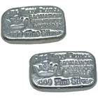 Lot of 2 - 1 oz Monarch Precious Metals .999 Silver Hand Poured Loaf Bar MPM