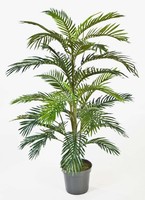 Artplants KüNstliche Areca Palme Jennica Im Zementtopf, 32 Palmwedel, 120Cm