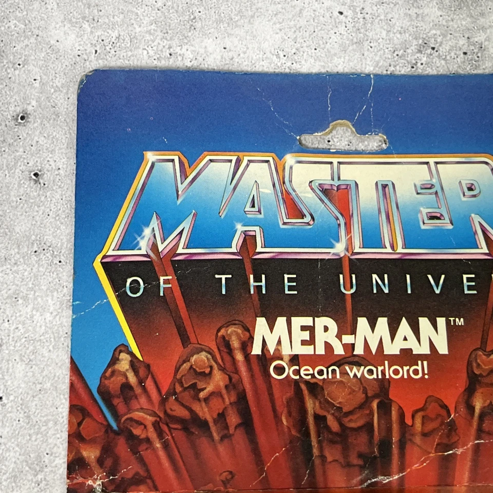 De colección MOTU Mer-Man MOC Sellado He-Man Masters of the Universe Mattel 1982 Foto 2 de 4