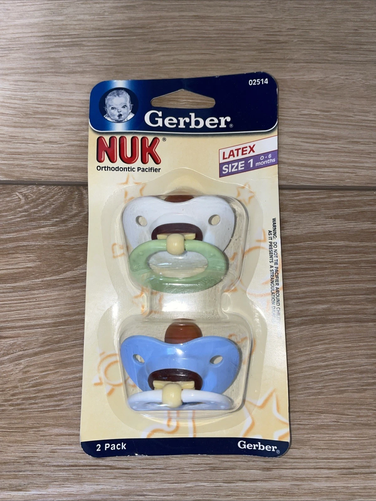 Vintage Gerber NUK Orthodontic Latex Pacifiers Size 1 Blue Green White NOS NEW
Opens in a new window