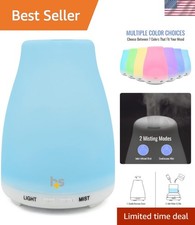 Calm & Uplifting Aromatherapy Diffuser with Adjustable Mist Modes, 150ML – White