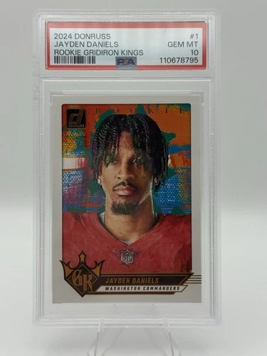 2024 Panini Donruss - Rookie Gridiron Kings Jayden Daniels #1 (RC)  PSA 10
