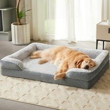 Orthopedic Dog Beds Large Dogs,Waterproof Dog Bed Egg Crate Foam Bed Large Dogs