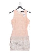 French Connection Bodycon Midi Dress UK8 in Pink