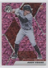 2021 Panini Mosaic Rookie Quick Pitch Pink Prizm 3/20 Andy Young #210 ii1