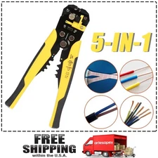 8" Self-Adjusting Insulation Wire Stripper cutter crimper Terminal Tool Pliers