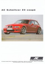 BMW Z3 COUPE AC SCHNITZER Tuning Prospekt Brochure Sheet I