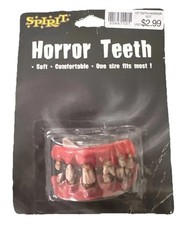 NEW Halloween Horror Teeth Spirit Cosplay Mouth Costume Cosplay Retired Vintage