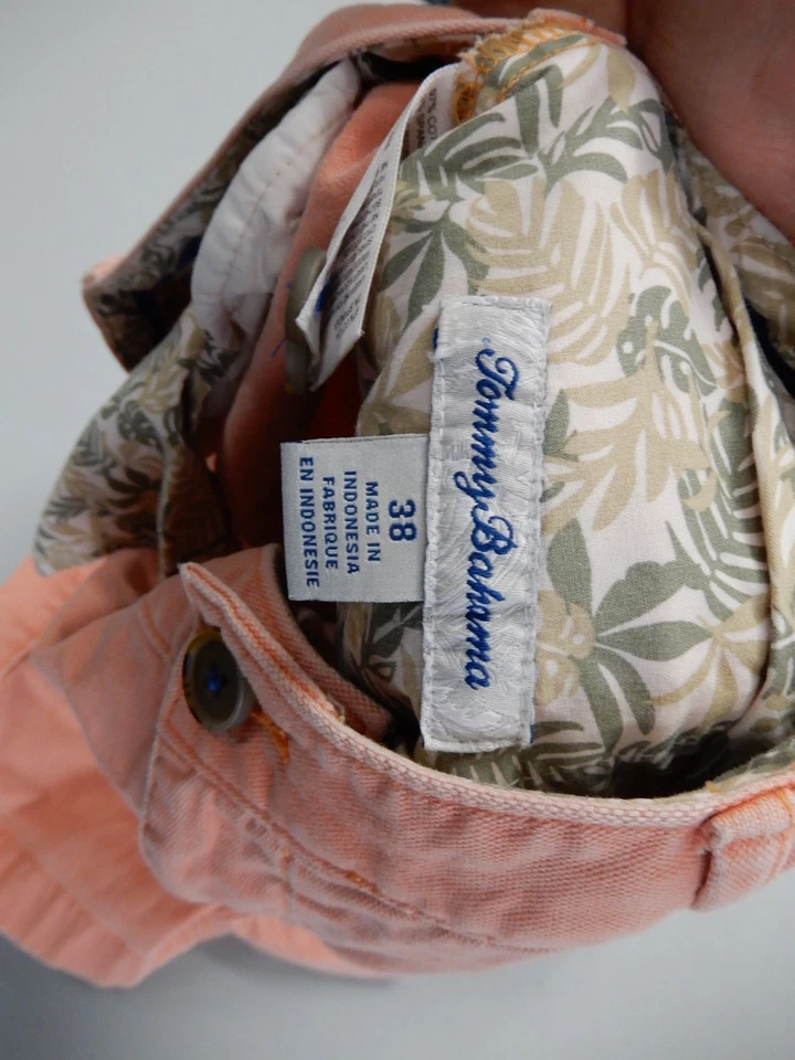Tommy Bahama Pantalones Cortos Carga Para Hombre 38 Azul Mezcla de Algodón Informal Calce Cómodo Foto 2 de 2
