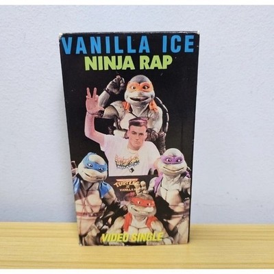 Teenage Mutant Ninja Turtles Vanilla Ice Ninja Rap VHS Single secret of the ooze