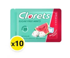 Candy Clorets Sugar Free Watermelon Freeze Mint-Flavored Fresh Breath x10 Packs