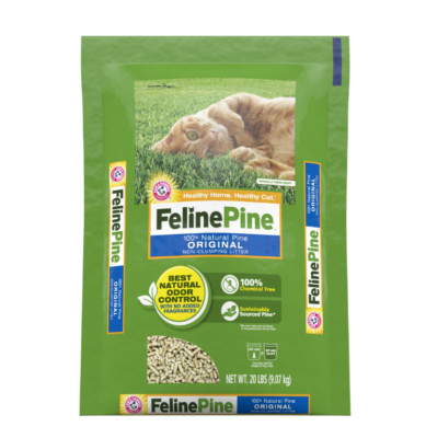Feline Fresh Natural Pine Cat Litter, 20 lb. Free shipping