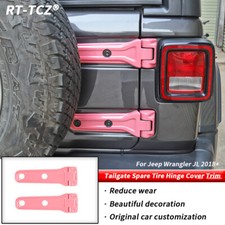 Rear Tailgate Spare Tire Hinge Decor Cover Trim For Jeep Wrangler Jl 2018 Pink