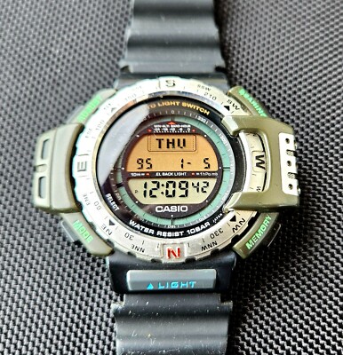 Casio PRT-40 vintage digital with sensors temperature and barometer