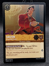 Disney Lorcana - GASTON Despicable Dealer 10/204 - Ursula Return Super Rare Foil