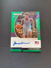 2020 Panini Prizm Draft Picks Prospect Green James Wiseman #PA-JW Rookie Auto RC