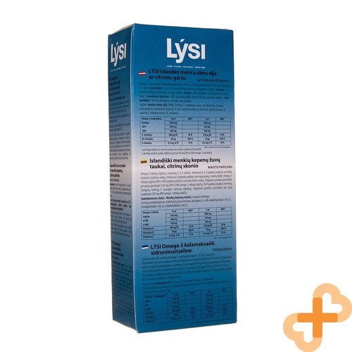 ACEITE DE HÍGADO DE BACALAO LYSI Aceite de pescado natural 240 ml Sabor a limón Vitaminas Minerales Omega3 - Imagen 2 de 20