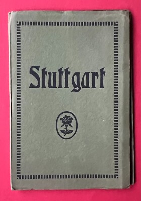 Leporello Album with 12 x Postcard Stuttgart City Views (148286