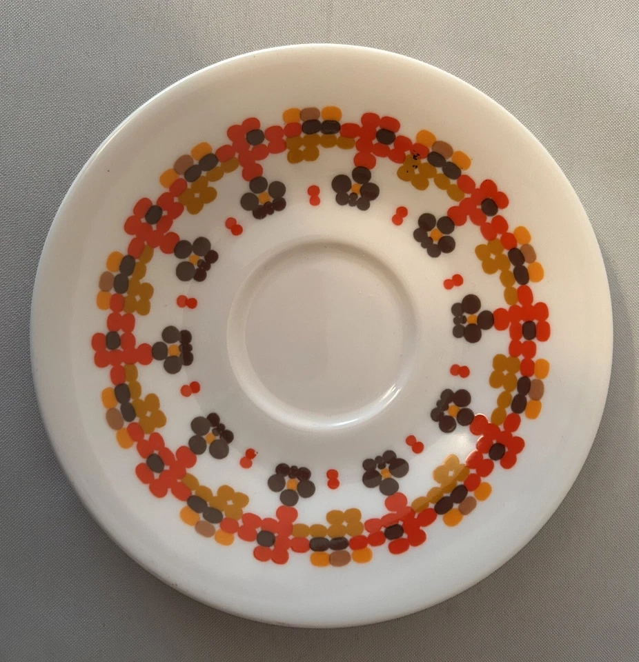 Royal Doulton Kaleidoscope T.C.1082 Tea Saucers x3 - Image 2 of 4