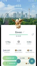Pokémon Go - Trade Non-Shiny Eevee with Explorer Hat | Safari Jakarta Background