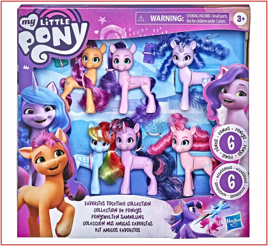 My Little Pony FAVORITES TOGETHER Collection - 6 Ponies + 6