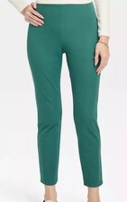 A New Day Women's High-Rise Slim Fit Bi-Stretch Ankle Pants teal Size 6