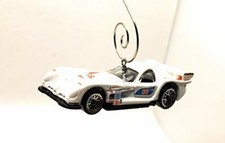 Panoz GTR-1 Race Car Christmas Ornament 1:64 White