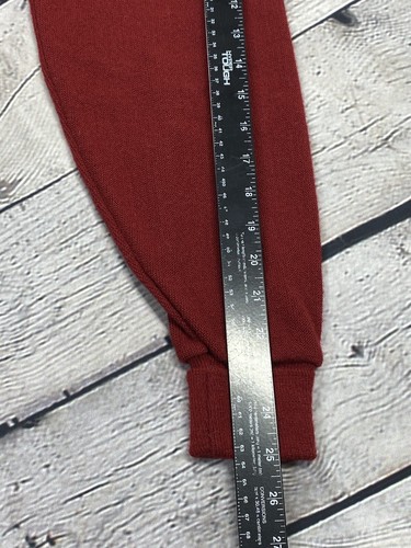 Vintage Izod Lacoste V Neck Sweater Red Men's Size XL Pullover Orlon Acrylic - Picture 7 of 10