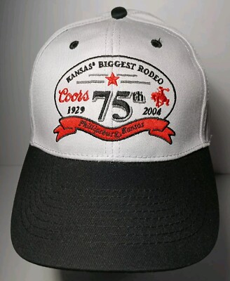 NEW 2004 COORS LIGHT BEER PHILLIPSBURG KANSAS RODEO COORS RODEO SNAPBACK HAT CAP