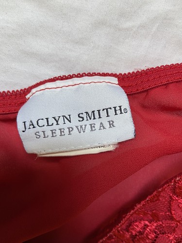 Jaclyn Smith large red sleepwear Beautiful Lace - Picture 10 of 12