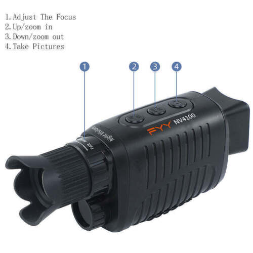 Gafas de visión nocturna digitales zoom 5X IR mira monocular cámara de caza video PVR - Imagen 20 de 22