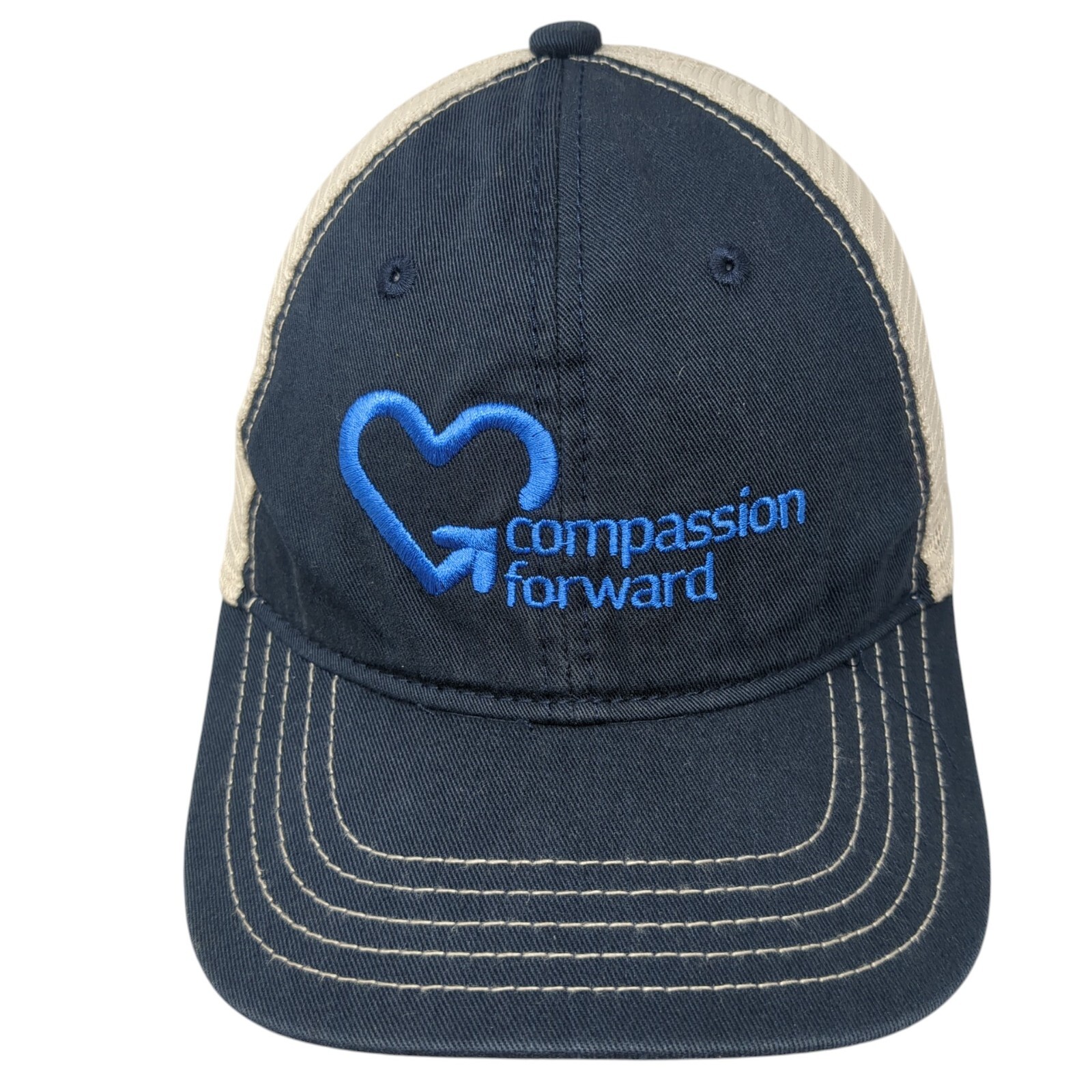 Compassion Forward Snapback Mesh Back Trucker Hat… - image 1