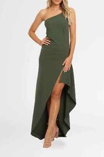 LEXI Lina Dress in Khaki Cocktail Wedding Formal Evening Size 6 AU Preloved