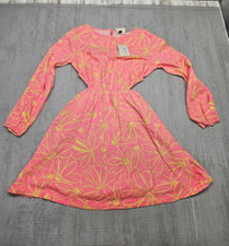 Universal Thread Women's Balloon Long Sleeve Mini a-Line Dress Small Pink
