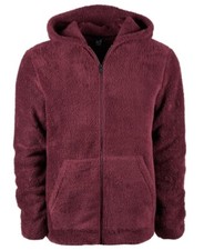  135 ID Ideology Men's Red Long-Sleeve Fleece Hooded Pullover Sweatshirt Size L