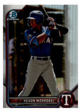 2022 Bowman Draft #BDC-58 Yeison Morrobel Refractor   Texas Rangers