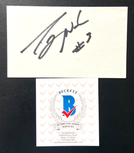 DWYANE WADE SIGNED INDEX CARD MIAMI HEAT MARQUETTE TEAM USA BASKETBALL BAS