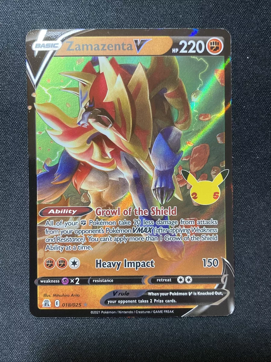 Zamazenta V - Celebrations Pokémon card 018/025