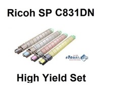 Ricoh SP C831DN Compatible Toner Set Fully Guaranteed High Yield Toners