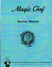 Magic Chef Stove Factory Service Manual late 1940s - early 1950s RARE!