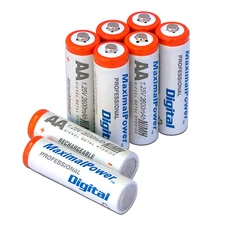 Rechargeable 8PCS 2600mAh AA NiMH Ni-Mh Battery For Flashlights MP3 Toys RC Mic