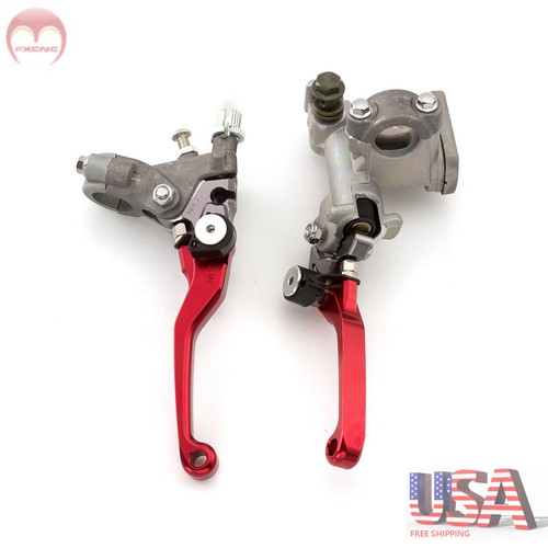 Brake Master Cylinder Clutch Perch Levers For Honda CR125R CR250R 1996-2006 2007 - Picture 2 of 9