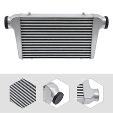 Universal Tube & Fin Front Mount Turbo Intercooler FMIC Aluminum 18"X12"X3"