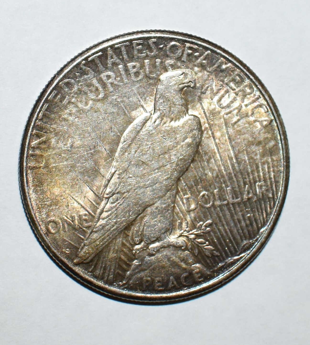 1923 S Silver PEACE DOLLAR ERROR Crown | eBay
