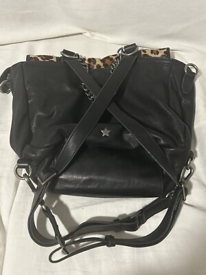 NWOT ASH Leather leopard Britt calf hair backpack | eBay